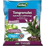 Westland Ton-Granulat für alle Topfpflanzen, Grün- und Blühpflanzen, Ton-Farbe, 25 Liter