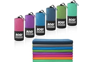‎BOGI BOGI Mikrofaserhandtuch, schnell trocknend, weich, leicht, Fitness-Handtuch, super saugfähig und ultrakompakt, Mikrofaser Handtuch