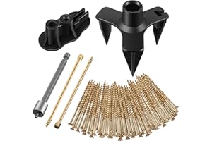 Dreyoo Squeaky Floor Repair Kit, Squeak No More Kit Eliminates Floor Squeak Fit Most Carpet Hardwood Floors, 3233 Woodworking Project Kits Use for Fix Floors, Contains 5 Auxiliary Tools and 50 Screws
