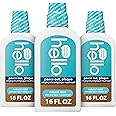 Hello Oral Care Naturally Healthy Antigingivitis Fluoride Free and SLS Free Mouthwash with Aloe Vera and Coconut Oil, 3 Count