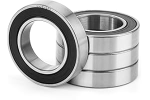 JESUSTREE 4 Pièces 6905-2RS Roulement à Billes Scellé 25x42x9mm Acier au Chrome et Pré-lubrifiés, Double joint en Caoutchouc, 6905RSRoulements à Billes à Gorge Profonde