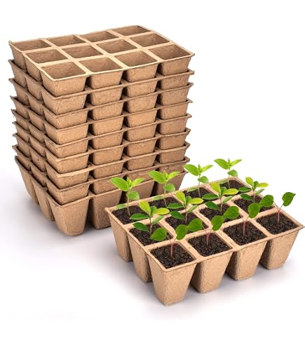 Bandejas De Germinación De 50 Agujeros: Para Cultivar Hortalizas, Flores O Hierbas En Casa, Ideal Para Jardinería