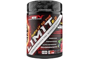 ‎GEN GERMAN ELITE NUTRITION Push it to the Limit - 577 g - Pre Workout mit L-Arginin + Citrullin + L-Tyrosin + Taurin + Rhodiola-Rosenwurz + Koffein - Hochdosiert - Waldfruchtgeschmack