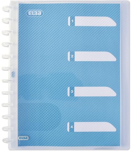 Protège-Documents Exaview Exacompta 85434E - 40 Pochettes 80 Vues A4 Rigide Avec Élastique - Noir