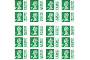 GOVLAX GROUP 2nd Class Stamps (20 Pack) - Self Adhesive UK Letter Postage Stamps for Standard Mail with Barcode