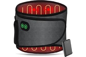 Termoforo Elettrico, Arlierss Termoforo Lombare con 3 Livelli di Temperatura e 3 Modalità di Massaggio, Cuscino Termico Elettrico con Batteria da 5000mAh per Schiena Addome Collo