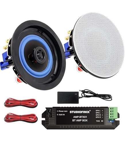 STUDIOFINIX Altavoces Bluetooth de 6,5 Pulgadas y 400 vatios para