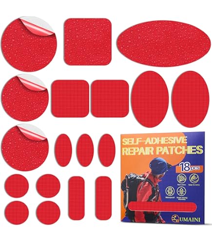 Annyswit 20 Vellen Nylon Patches Zelfklevend Stof 15x20/15x25 cm