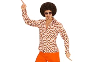 W WIDMANN Milano Party Fashion - 70er Jahre Hemd, Herrenhemd, Disco Style, Faschingskostüme