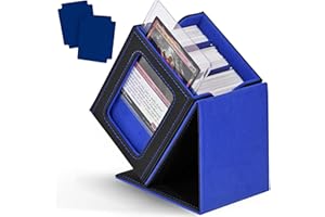 ZLCA MTG Deck Box z okienkiem dowódcy, pudełko do przechowywania kart kolekcjonerskich, pomieści 100 kart z podwójnymi rękawami, nadaje się do TCG/CCG/PTCG/EDH/Magic/kart sportowych
