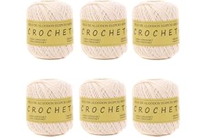 Hilo de Algodon para Tejer Crochet Ganchillo o Punto Torrijo PERLE XXL No 5 70g, Ovillo de algodón perle Suave para Tejer | 6 Unidades, Color 43292