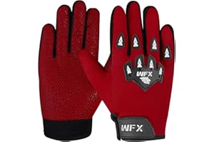 WFX Motorcycle Gloves Child Kids Full Finger MX Motocross Gloves Breathable Children Motorbike Gloves Dirty Bike Quad Road Racing Riding Cycling Climbing for young youth