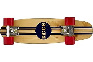 Ridge Skateboards Complete 55cm Maple Wooden Retro 22” Mini Cruiser Board