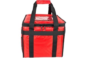 LEDSA MART Thermoisolierte Tasche für heiße Speisen, Pizza, zum Mitnehmen, Restaurant, 32 x 32 x 30 cm