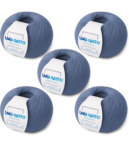 Panini Tessuti, Pelote De Laine Baby Mérinos – 50 G – 70% Mérinos