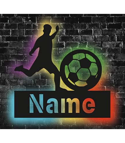3D Fußball Nachtlicht – 16 Farben, Fernbedienung, USB-Betrieb, Optische Täuschung LED Lampe Für Kinderzimmer