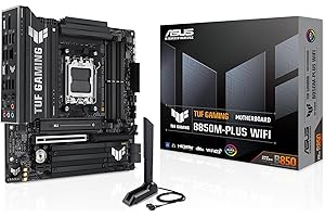‎ASUS ASUS TUF Gaming B850M-PLUS WiFi Mainboard Sockel AMD AM5 (AMD B850, mATX, DDR5 Speicher, PCIe 5.0, 2X PCIe 4.0 M.2, WiFi 6E, Aura Sync)