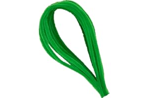 i-mondi® 15 pfeifenreiniger pfeifenputzer bunt zum basteln in grün 50cm lang Ø 8mm Chenilledraht Biegeplüsch pipe cleaner