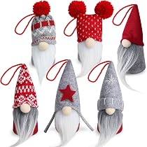 Gnomo Di Natale Con Luce LED, 30 Cm, Barba Lunga, Pupazzo Scandinavo Tomte Per Decorazioni Natalizie