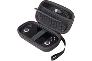 AONKE Étui de transport rigide pour console de jeu portable Anbernic RG40XX H - Console de jeu rétro (noir)