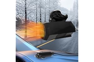 slembands Car Heater 12v, Portable Car Heater, 2 in1 Heating/Cooling Plug in Cigarette Lighter Heater, for Car Windshield Fast Defrosting Defogging, Quick Heating and Air Purification