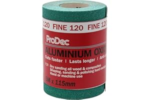 Best Price Square Sand Paper, Aluminium Oxide, 5M, 120G PAALV120 by PRODEC