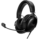 HyperX Cloud III – Wired Gaming Headset, PC, PS5, Xbox Series X|S, Angled 53mm Drivers, DTS, Memory Foam, Durable Frame, Ultr