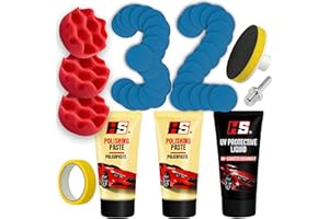 Pulir faros coche - Kit de polímero líquido para faros HS - Kit pulir faros coche completo para restauración de faros de coche - Kit de pulimento faros coche