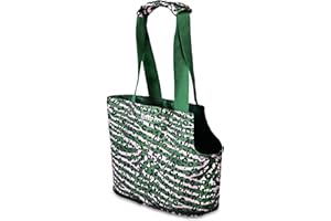 United Pets Lazy Dog Borsa Trasportino Per Cani Piccoli, Borsa per Piccoli Animali Domestici, Di Design, Leggera, Pieghevole, Camouflage Verde Rosa - 250 g