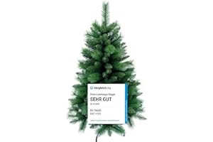 ‎RS TRADE RS Trade 1101 Colorado-Mix 120 cm Weihnachtsbaum PVC künstlich (Ø ca. 76 cm) mit 446 Spitzen - Schnellaufbau Klappsystem, schwer entflammbar, unechter Tannenbaum inkl. Metallständer