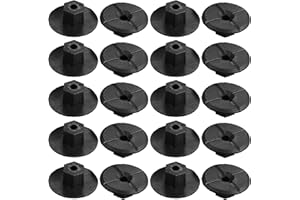ANBOO Pack of 50 4 mm Plastic Nuts Without Thread Black Plastic Wing Nuts Hardware for Wheel Arch Trim Wheel Housing Shell 2019900050 51711958025