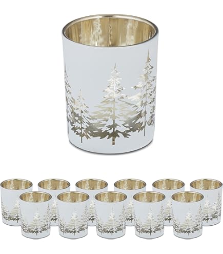 YBCPACK Teelichthalter Glas 12er-Set, Teelichtgläs Produktbild-Vorschau 8