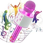 Global UsbA+TF Sd Kart+3.5mm Aux Girişli Bluetooth Karaoke Mikrofonu Pembe WNE0069