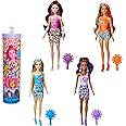 Barbie Color Reveal Rainbow-Inspired Series Doll & Accessories with 6 Surprises, Color-Change Bodice