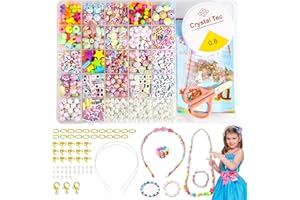 Elekin Set di Perline Fai Da Te per Bambini - Kit Creazione Braccialetti, Collane e Gioielli Colorati