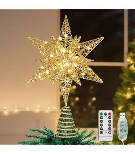 Weihnachtsbaumspitze Aus Pailletten & Federn – Dekorativer Baumhut Für Weihnachtsbaum (21x26 Cm, 350 G)