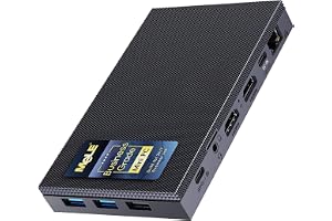 MeLE Quieter 4C Fläktlös Mini-PC, N100 16GB 512GB, Trippelskärm 4K | N100 upp till 3.4GHz, 16GB RAM, SSD, dubbel HDMI+USB-C triple 4K, Windows/Linux/Debian, Wi-Fi 5, gigabitnätverk