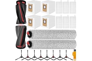 Tillbehör För Eufy C28 Dammsugare, C28 Reservdelar 22 Stycken | C28 Dammsugare Reservdelar, 1 Huvudborste, 2 Rullmoppar, 6 Filter, 4 Dammpåsar, 8 Sidoborstar