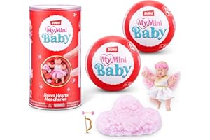 ZURU MY MINI My Mini Baby Sweet Hearts Serie 1 2 Pack von ZURU – Überraschungskapsel Babypuppe mit Zubehör & Spielset, Realistische Miniatur Spielzeug für Mädchen ab 3+