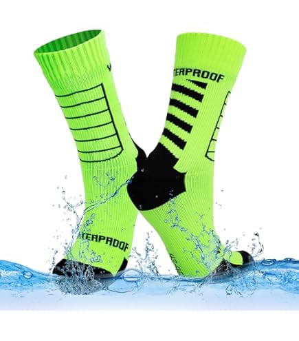 SEALSKINZ Mautby Waterdichte enkellengte sok voor warm weer met hydrostop | Neon Geel | Medium, Neon Geel, Medium