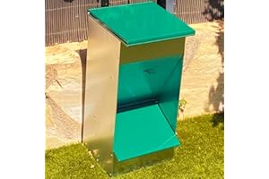 IKLOB® Mangiatoia per cani 30 L (circa 11 kg) -, tramoggia per Cani, elo per cani in lamiera zincata – Esterno/interno, bidone porta crocchette