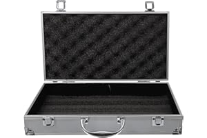 DOITOOL Aktenkoffer Aluminium Mit Schloss Aluminium-Aktenkoffer Für Männer Oder Metall-Hartschalenkoffer Mit Schaumstoff Für Reisegepäck Handwerker Reisekasse (14 1 X 7 8 X 2 9