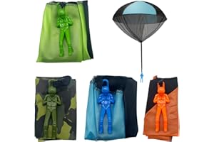 ZEACCT 4 Pcs Hand-Thrown Parachute Toys, Outdoor Flying Fun for Children and Adults