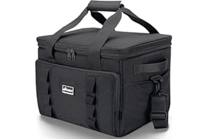 UPEELIFE Sac Isotherme Glaciere Souple Isotherme Repas, 24L Portatif et Pliable Sac Pique Nique & Picnic Isotherme avec Bandoulière, pour Plage, Camping, Courses, Lunch Bag