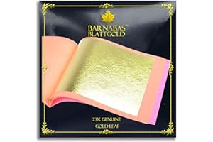 BARNABAS BLATTGOLD Barnabas Echtes Blattgold Lose 23 Karat, 85 X 85mm, 25 Blätter in Blattsammlung