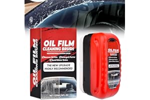 PIPIHOME Quitamanchas para Parabrisas, 120ml Car Glass Oil Film Remover Cleaning Brush, Cepillo de Limpieza de Película de Aceite Automotriz, Limpiador de parabrisas de Vidrio Para Parabrisas, Retrovisores