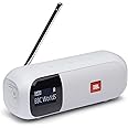 JBL Tuner 2 Portable Radio, Bluetooth Speaker with DAB and FM Radio, 12 Hours of Wireless Music, White