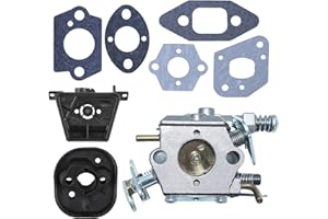 Mtanlo Carburateur pour Partner 350 351 352 370 371 390 391 401 420 20X McCulloch Mac Cat 335 435 436 440 441 PN Walbro 33-29 WT-625 WT-391 Zama C1Q-W9 Tronçonneuse,avec Base de Carburateur 530071621