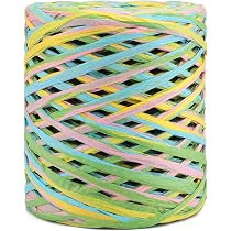 Geschenkpapier-Bänder – 4 Rollen Raffia-Bast In Verschiedenen Farben, Je 3 Cm X 20 M, Für Bastelprojekte & Dekoration