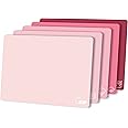 ZVP Flexible Plastic Cutting Board Set of 5 Gradient Color, Colorful Chopping Boards, Kitchen Accessories, BPA Free Mats, Non Slip, Dishwasher Safe, 15x12 Inch, Pink Multi-Color